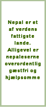 Nepal er fattigt